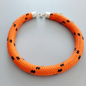 Naszyjnik lina pomarańczowy wąż