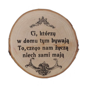 Tabliczka plaster drewna