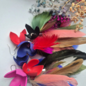 Kolczyki  lub klipsy koła szaleństwo