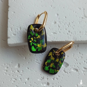 "Carnaval" no.2- kolczyki z gliny polimerowej.