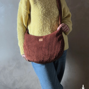 Torba sztruksowa Indianka ceglana