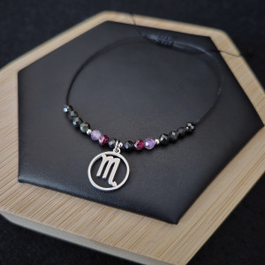 Bransoletka Zodiakalna Skorpion - wersja ze srebrem