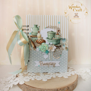 Przepiśnik, notes kulinarny, prezent dla babci, Dzień Babci "Mint" GOTOWY