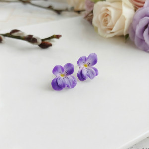 Kolczyki Fiołki
