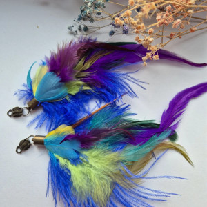 klipsy pióra szaleństwo