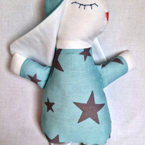 Zabawka przytulanka Zając w niebieskim