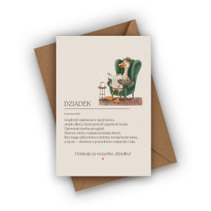 Kartka na Dzień Dziadka- DZIADEK