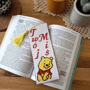 Zakładka do książki haftowana personalizowana
