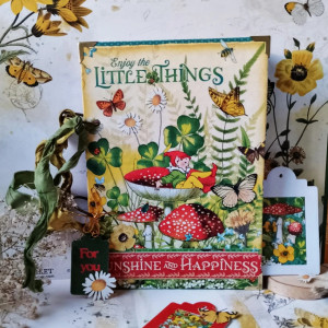 Notes / zielnik 🍀/ z elfami / wykonany ręcznie