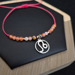 Bransoletka Zodiakalna Lew - wersja ze srebrem