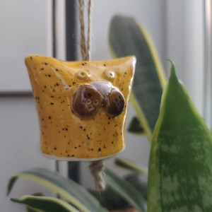 dzwonek ceramiczny kot mały