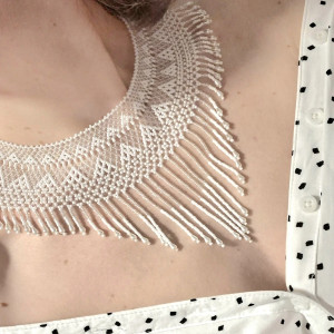 Komplet biżuterii "Kryształ "( naszyjnik I kolczyki)