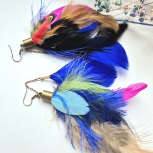 Kolczyki pióra  energetyczne