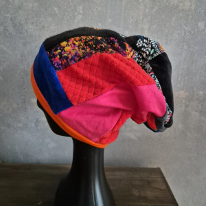 Czapka patchworkowa Smerfetka