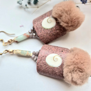 Kolczyki w kolorach ziemi