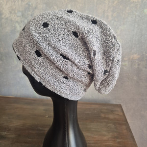 Czapka szara damska smerfetka