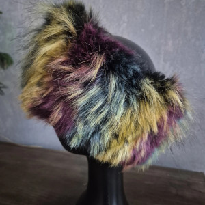 opaska futrzana kolorowa