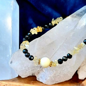 bransoletka Dobrostanu z spinelem, cytrynem i selenitem