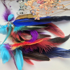 Kolczyki pióra  energetyczne leciutkie