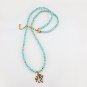 Naszyjnik Turkusowy Magnezyt