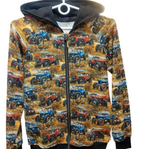 Bluza rozpinana z kapturem traktory 140/146