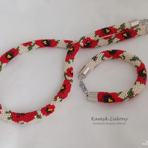 Komplet maki czerwone - wykończenia ze stali chirurgicznej