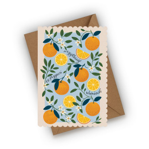 Kartka urodzinowa- Wszystkiego, co przynosi uśmiech!