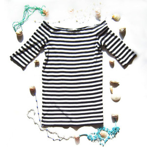 nowa bluzeczka w paski, damski top w paski,  damska koszulka w paski, carmen bluzka rozmiar L, nowa koszulka  damska