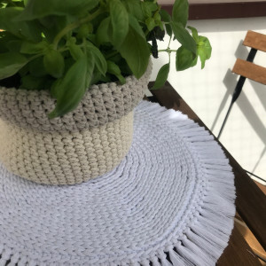 Podkładka na stół , boho,okrągła podkładka 30cm.NA ZAMÓWIENIE