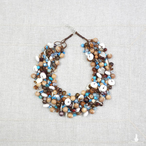 7010 Naszyjnik w Kolorach Ziemi i Nieba