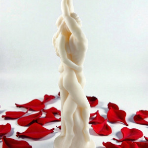 Świeca sojowa para kochankowie prezent na ślub na dzień kobiet