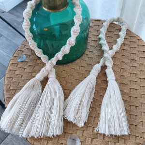 Dekoracyjny sznur do zasłon w stylu Boho - komplet