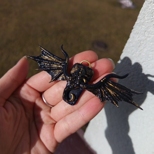 Naszyjnik smoczego strażnika z  agatem, idealny na prezent, magia fantasty, goblincore, fairycore