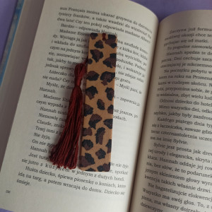 Zakładka do książki w panterkę