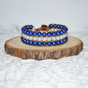 Bransoletka wrap dwa kolory