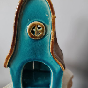 chatka  ceramiczna - lampion