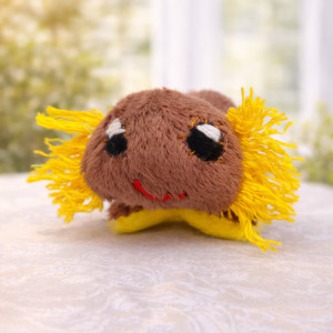 Mini brązowy axolotl aksolotl rękodzieło handmade