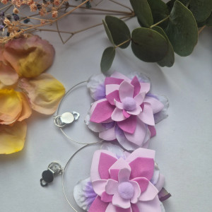 klipsy leciutkie kwiaty