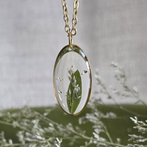 Prawdziwe rośliny wieczne kwiaty zawieszka wisiorek