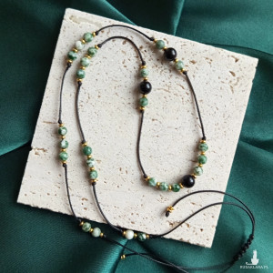 Naszyjnik "Roxi" z naturalnymi kamieniami.