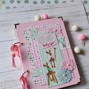 💞Baby girl/ Pamiętnik osobisty mamy wykonany ręcznie