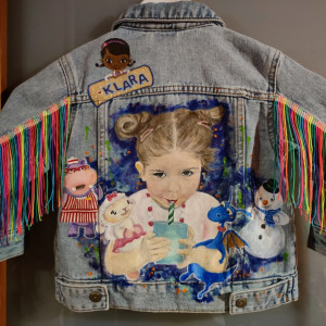 NA ZAMÓWIENIE personalizowana kurtka z portretem dla dziecka