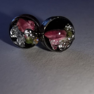 Mini kolczyki z kwiatkiem