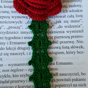 Zakładka do książki z motywem róży🌹