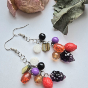 Kolczyki muszka owocówka