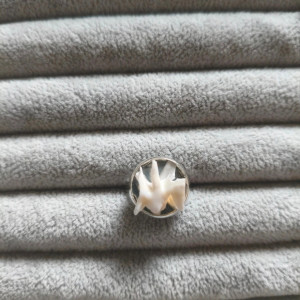 Regulowany pierścionek z zębem