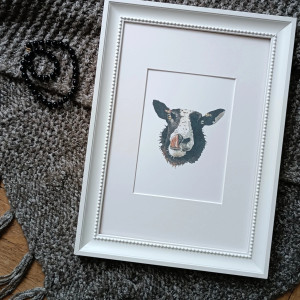 Koza poliż mi nos ilustracja A5