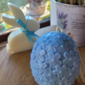 Zajac I duże jajo XXL - zestaw świec sojowych handmade