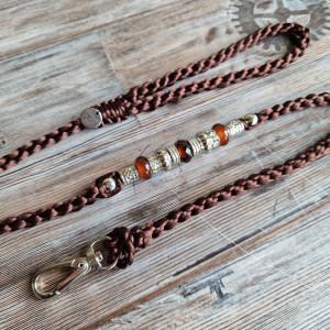 Smycz ringowa,  ringówka, wodzik, show leash