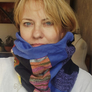 Komin patchworkowy oddałam łobuzowi